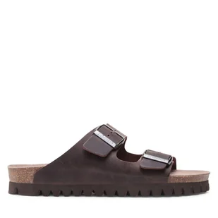 Klapki Genuins Hawaii G105053 Brązowy - Klapki i japonki męskie - miniaturka - grafika 1