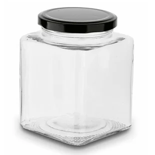 SZKLANY SŁOIK KWADRATOWY DO PRZYPRAW ZAPRAW BELO 500ML - Pojemniki kuchenne - miniaturka - grafika 1