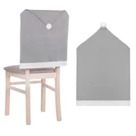 Pozostałe akcesoria świąteczne - Pokrowiec na krzesło, czapka mikołaja szara HA0201 - miniaturka - grafika 1