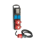 Osprzęt siłowy - Elektro-Plast Nasielsk Przedłużacz RS-P 2x2P+Z 2 x 32A 5p z zabezpieczeniem C4/40/0,03A z przewodem i wtyką 5P 32A n_7012-10 - miniaturka - grafika 1
