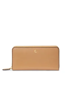 LAUREN RALPH LAUREN Portfel damski 432876730013 Brązowy - Portfele - miniaturka - grafika 1