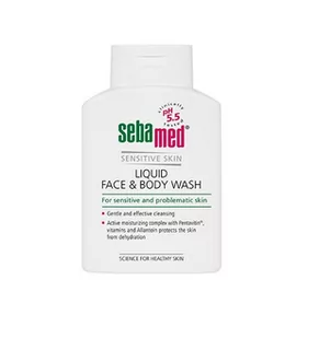 Sebamed Sensitive Skin Liquid Face & Body Wash bezalkaliczna emulsja do twarzy i ciala 20ml - Kosmetyki do mycia twarzy - miniaturka - grafika 1