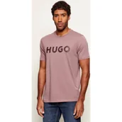 Koszulki męskie - HUGO T-shirt Dulivio Regular Fit - miniaturka - grafika 1