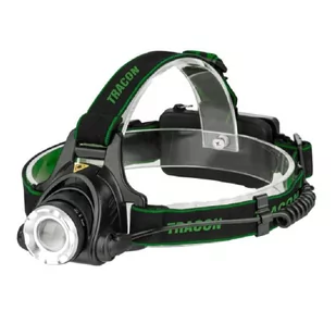 Tracon Electric Latarka czołowa akumulatorowa z zoom LED HL500B HL500B - Latarki - miniaturka - grafika 1