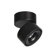 Lampy sufitowe - Ruchoma lampa sufitowa ściemnialna okrągła czarna 9W 3000K - miniaturka - grafika 1