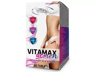 Real Pharm Vitamax Women, 60 tabletek - Witaminy i minerały dla sportowców - miniaturka - grafika 1