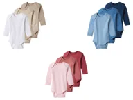 Body dla niemowląt - Lupilu Body niemowlęce z biobawełny 3 sztuki - miniaturka - grafika 1