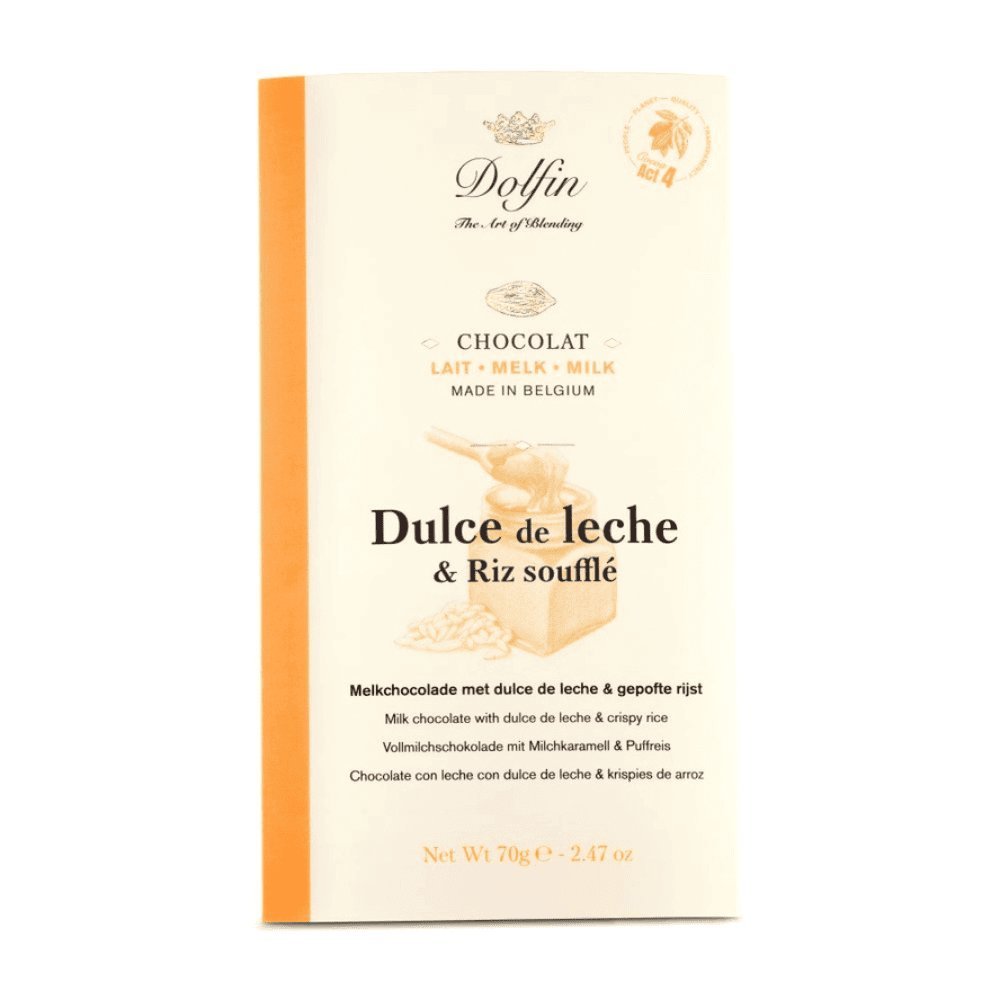 Dolfin czekolada mleczna z kajmakiem i ryżem 70g