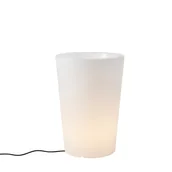 Lampy ogrodowe - QAZQA Smart buiten vloerlamp bloempot wit IP44 incl. LED Wifi A60 - Verano - miniaturka - grafika 1