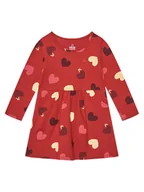 Sukienki i spódniczki dla dziewczynek - Gap Sukienka codzienna 646806-03 Czerwony Regular Fit - miniaturka - grafika 1