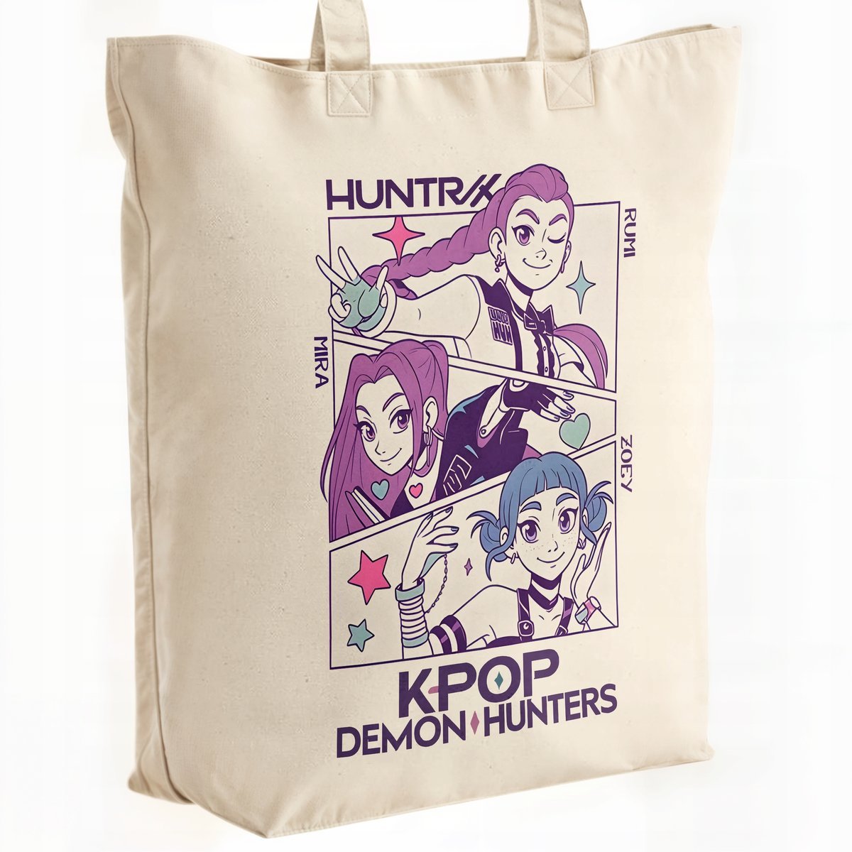 Torba bawełniana premium KPopowe Łowczynie Demonów Huntrix Saja Dla Fanów