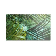 Deski do krojenia - Szklana deska kuchenna HOMEPRINT Zielone liście palmy 60x52 cm - miniaturka - grafika 1