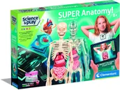 Zabawki interaktywne dla dzieci - Clementoni Super Anatomy - science set - miniaturka - grafika 1