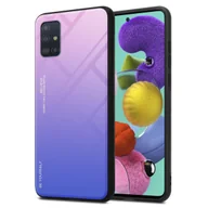 Etui i futerały do telefonów - Etui Cadorabo do Samsung Galaxy A51 4G / M40s pokrowiec ochronny w kolorze czarnym etui na telefon komórkowy etui z TPU etui ze szkła hartowanego - miniaturka - grafika 1