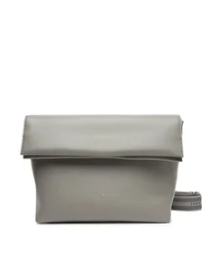 Tommy Hilfiger Torebka Th Logotape Med Crossover AW0AW17692 Szary - Torebki damskie - miniaturka - grafika 1