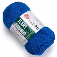 Pasmanteria - Włóczka YarnArt Jeans Bamboo kolor 123 Niebieski - miniaturka - grafika 1