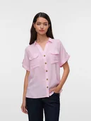 Bluzki damskie - Vero Moda Bluzka w kolorze jasnoróżowym - miniaturka - grafika 1