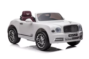 Auto Na Akumulator Bentley Mulsanne Biały - Tory, garaże, parkingi - miniaturka - grafika 2