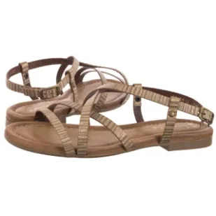 Sandały Beżowe/Złote 06635-04/00-0 (MA1225-c) Maciejka - Sandały damskie - miniaturka - grafika 1