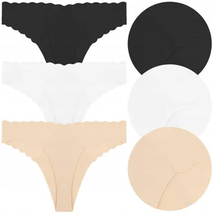 MAJTKI DAMSKIE Brazyliany Figi 3 sztuki 3-PAK Klasyczne MORAJ r. M - Majtki damskie - miniaturka - grafika 1