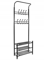 Wieszaki i stojaki - Wieszak Stojak Metalowy Półka Na Ubrania Buty Loft - miniaturka - grafika 1