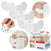 Zabezpieczenia dla dzieci - Zabezpieczenie szafek szuflad przyklejan 3szt REER - miniaturka - grafika 1