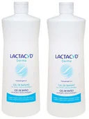 Kosmetyki do kąpieli - Żel pod prysznic Lactacyd Derma 2x1000 ml (8425091069842) - miniaturka - grafika 1