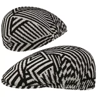 Kaszkiet Virtual Grid 507 by Kangol, czarno-biały, S (54-55 cm) - Czapki męskie - miniaturka - grafika 1