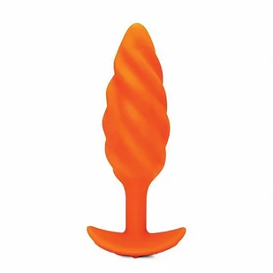 b-Vibe b-Vibe Swirl Texture Plug Orange - Korki analne - miniaturka - grafika 1