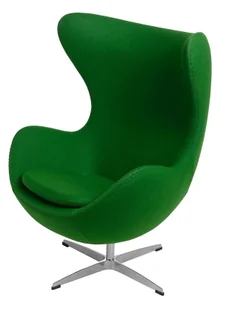 Zielony obrotowy fotel jajo wypoczynkowy - Arha 2 - Fotele - miniaturka - grafika 1