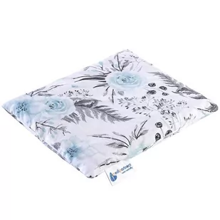 MEDI PARTNERS Termofor z pestek wiśni dla dorosłych kwiaty szare 25x20cm - >>> DARMOWA od 99zł <<<- - Termofory - miniaturka - grafika 1