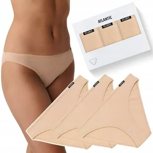 Figi Damskie Sportowe 3-PAK Majtki Bawełniane ATLANTIC 3BLP-602 - XL - Majtki damskie - miniaturka - grafika 1