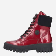 Botki damskie - Trapery damskie Rieker Y0220-33 37 (4UK) Czerwone (4061811565757). Buty za kostkę damskie - RIEKER - miniaturka - grafika 1