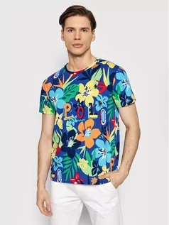 Koszulki męskie - Ralph Lauren Polo T-Shirt 710860604001 Kolorowy Custom Slim Fit - grafika 1