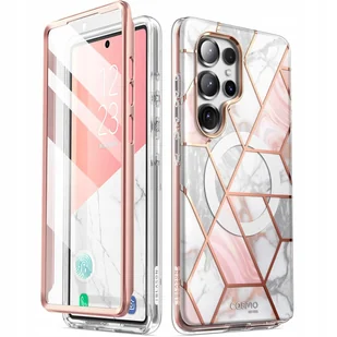 Supcase Etui pancerne i-Blason Cosmo Mag SP do MagSafe do Galaxy S25 Ultra, marmurowo-różowe - Etui i futerały do telefonów - miniaturka - grafika 1
