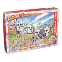 Cobble Hill Puzzle 1000 Doodle Town - USA, Góra Rushmore - Cobble Hill - Puzzle - miniaturka - grafika 1