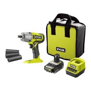 Ryobi Klucz udarowy 18 V ONE+ RIW18-1C20SA3 w zestawie z akumulatorem 2.0 Ah, ładowarką i torbą - Klucze udarowe - miniaturka - grafika 1