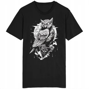 Sowa Illuminati Koszulka NWO Trzecie Oko Masoni - Koszulki męskie - miniaturka - grafika 1