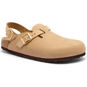 Klapki i japonki damskie - Birkenstock Skórzane mule Tokio | narrow fit - miniaturka - grafika 1