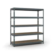 Regały biurowe - B2B Partner Regał półkowy 2000 x 1800 x 600 mm, nośność 600 kg 540034 - miniaturka - grafika 1