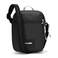 Torebki damskie - Pacsafe Uniseks Go antykradzieżowa torba na ramię Micro Crossbody, Jet Black - miniaturka - grafika 1
