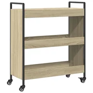 Wózki kuchenne - vidaXL Wózek kuchenny dąb sonoma 70x30x82 cm Materiał drewnopochodny - miniaturka - grafika 1