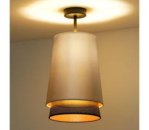 Duolla - Żyrandol natynkowy BELL SHINY 1xE27/15W/230V śr. 25 cm srebrny/czarny - Lampy sufitowe - miniaturka - grafika 1