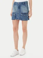 Spódnice - Karl Lagerfeld Jeans Spódnica jeansowa A3W12008 Niebieski Regular Fit - miniaturka - grafika 1
