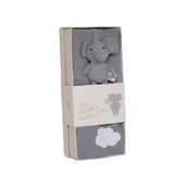 Łamigłówki - Zestaw upominkowy - kocyk i zawieszka do smoczka słoń, Jabadabado - miniaturka - grafika 1