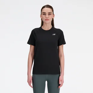 Koszulka damska New Balance WT41123BKH  czarna - Koszulki i topy damskie - miniaturka - grafika 1