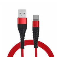 Kable USB - REDX KABEL USB TYP-C 3A QC3.0 CZERWONY 1M - miniaturka - grafika 1