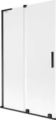 Parawany nawannowe - Mexen Velar L parawan nawannowy 2-skrzydłowy rozsuwany 110 x 150 cm, szron, czarny - 896-110-003-31-70 - miniaturka - grafika 1