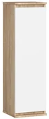 Meble do przedpokoju - Nowoczesna szafka wisząca dąb sonoma + biały - Elva - miniaturka - grafika 1
