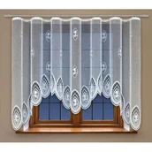 Firany - Firanka żakardowa odpasowana z wszytą taśmą marszczącą 160 x 300 cm - miniaturka - grafika 1